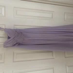 Bill Levkoff lavender bridesmaid dress